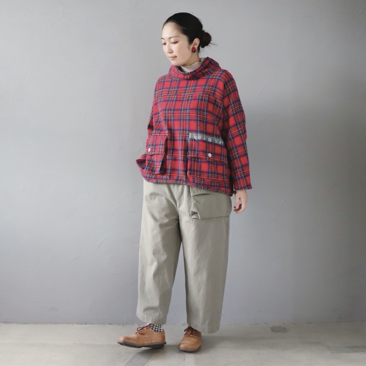 大きなポケットのミリタリーツイルパンツ 【快晴堂】