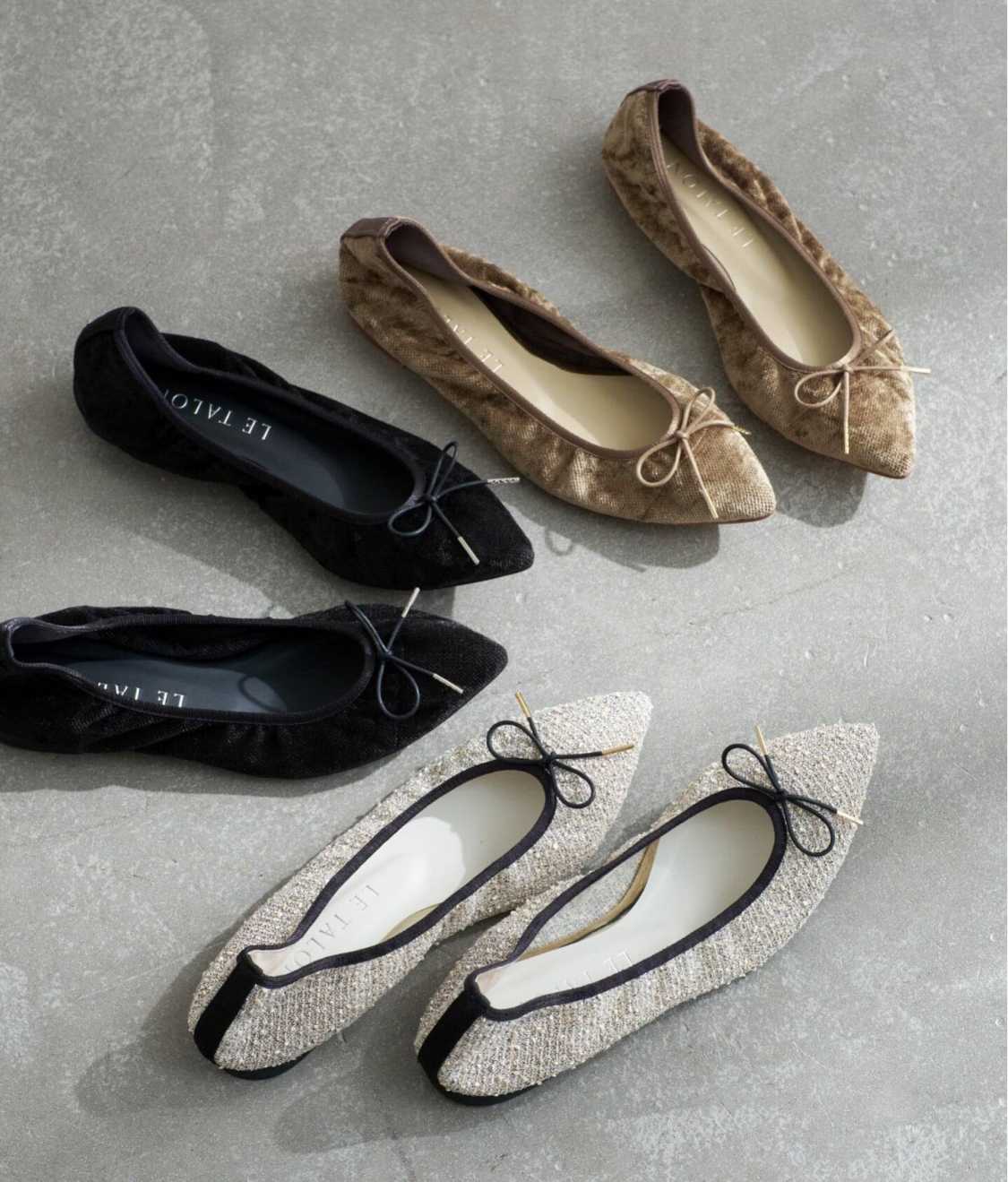 ルタロンの名品\片足100グラムシューズ/が秋ムードに!