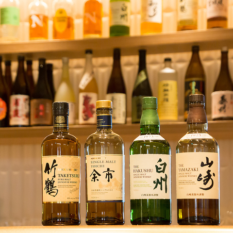 天ぷら こぎつね　山崎や白州も飲める！プレミアムドリンクの飲み放題プランの開始