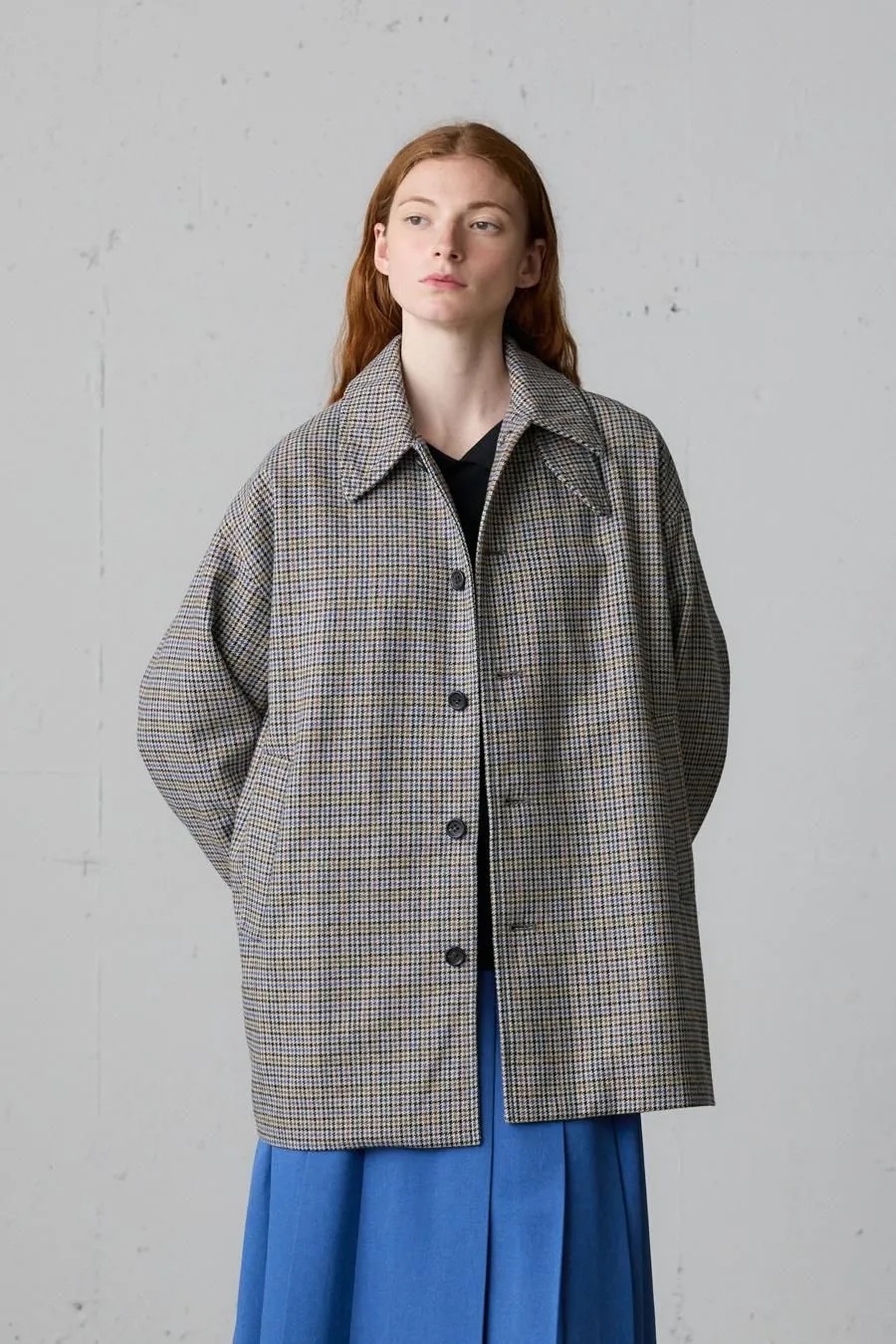 \新作/ステンカラーミドルコート