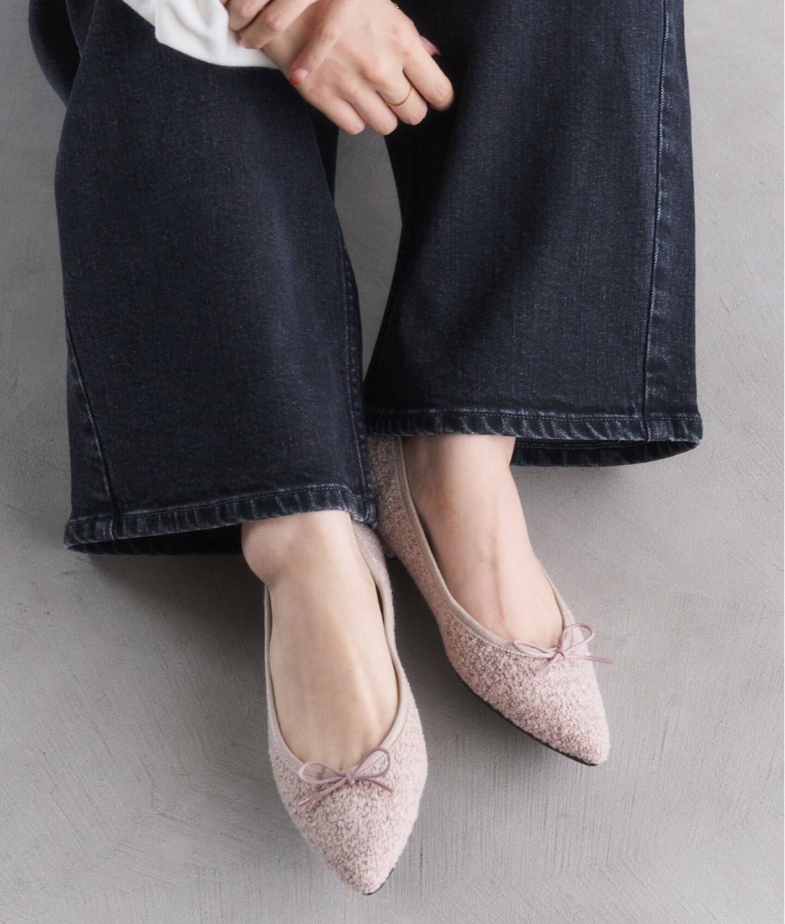 ＼ツイード素材にキュン♡／大人のきれいめフラット