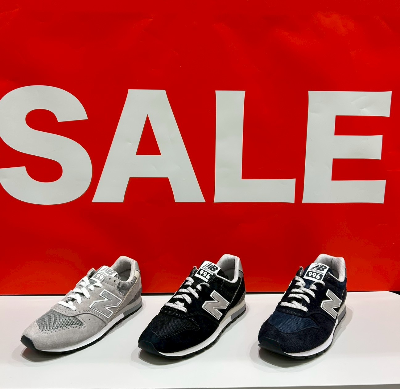 【期間限定】NEW BALANCE 996 定番カラー3色が10%OFF !!!