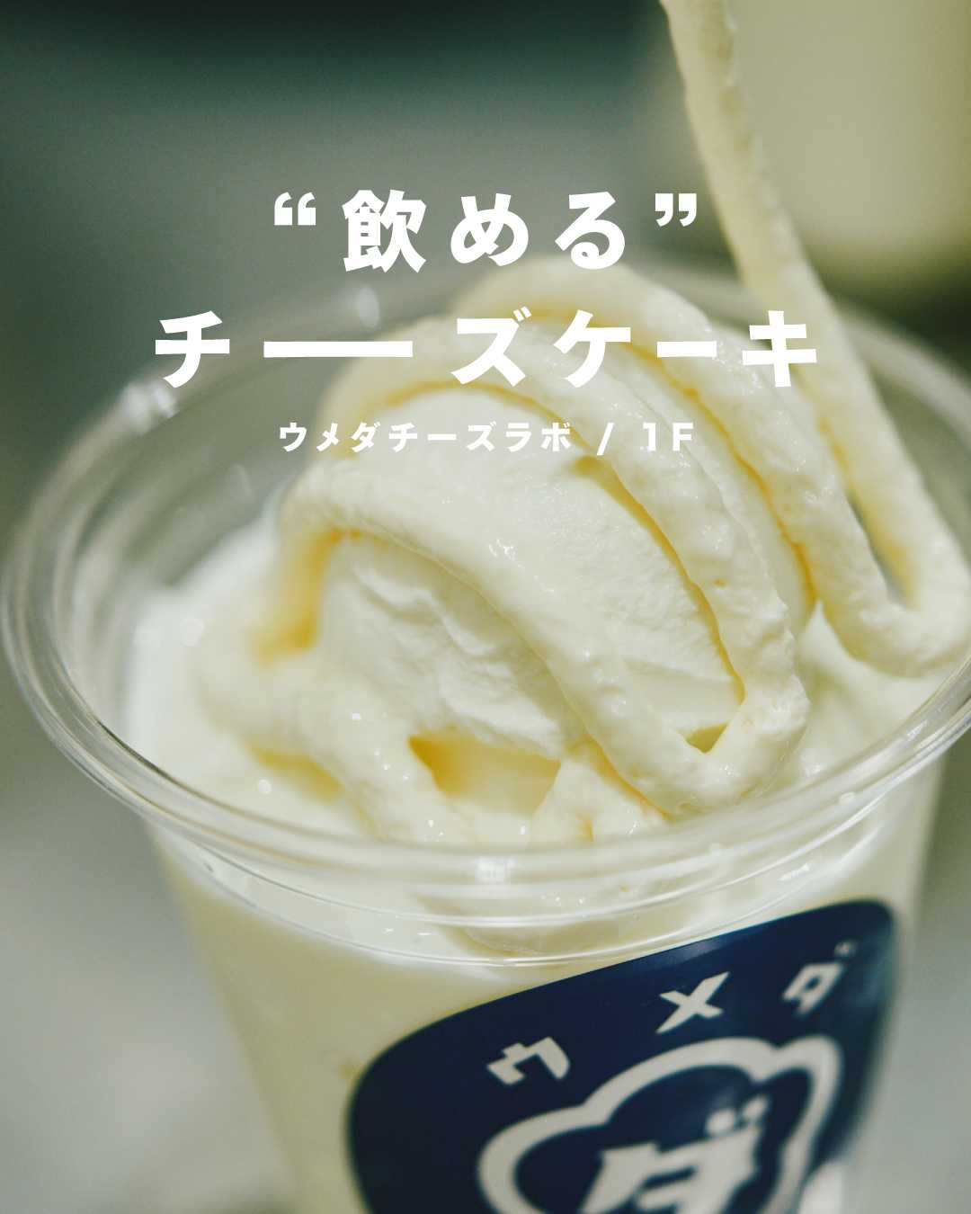 ＼ 知ってる？／◼︎専門店の “飲めるチーズケーキ”◼︎(ウメダチーズラボ)