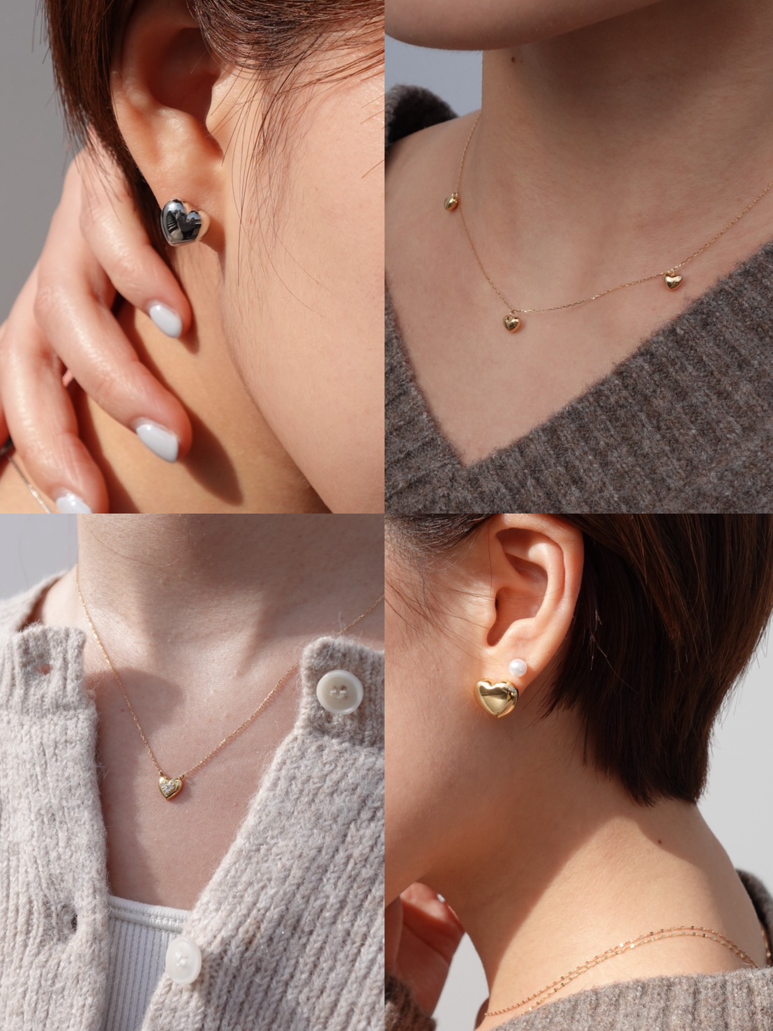 ホワイトデーギフトにおすすめ|K18・プラチナ ハートジュエリー