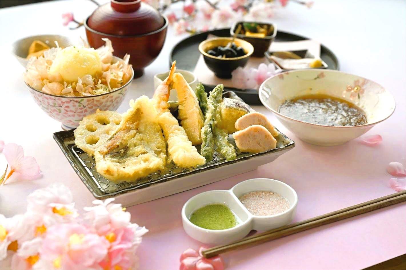 天ぷら こぎつね　期間限定「天ぷらランチコース 桜」を3月16日（月）から限定販売！