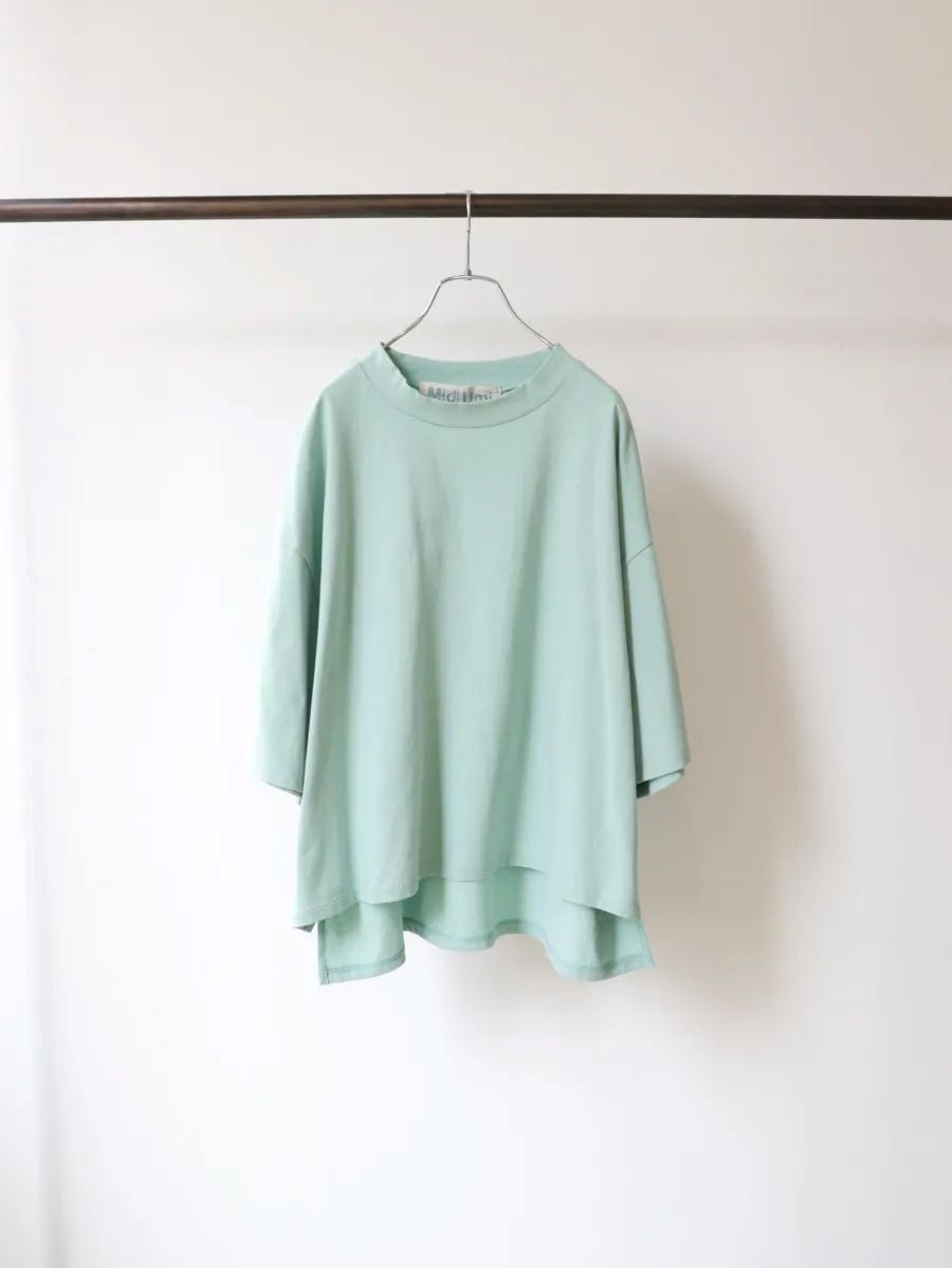 mock neck wide pullover