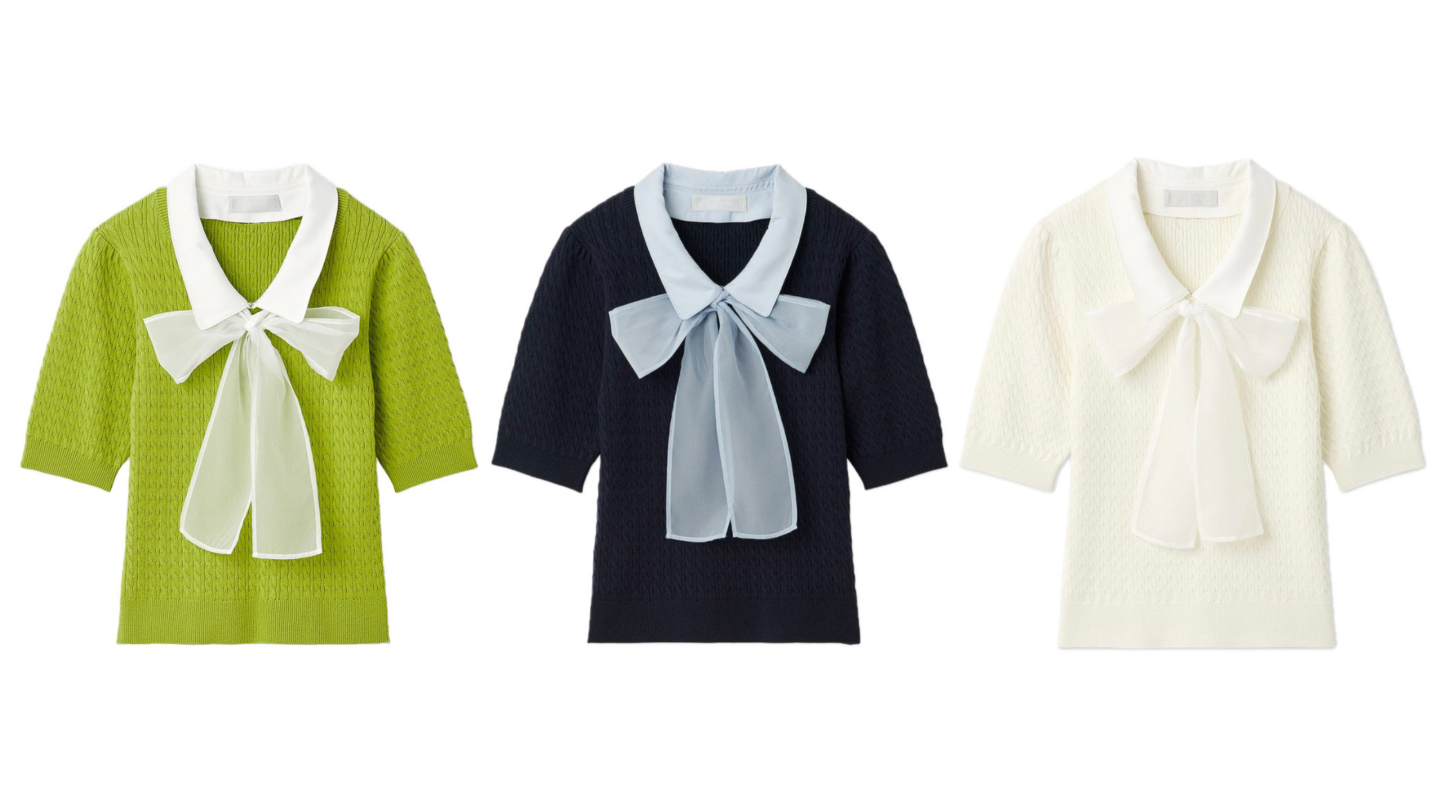 【CELFORD】 デタッチャブルケーブルニットプルオーバー