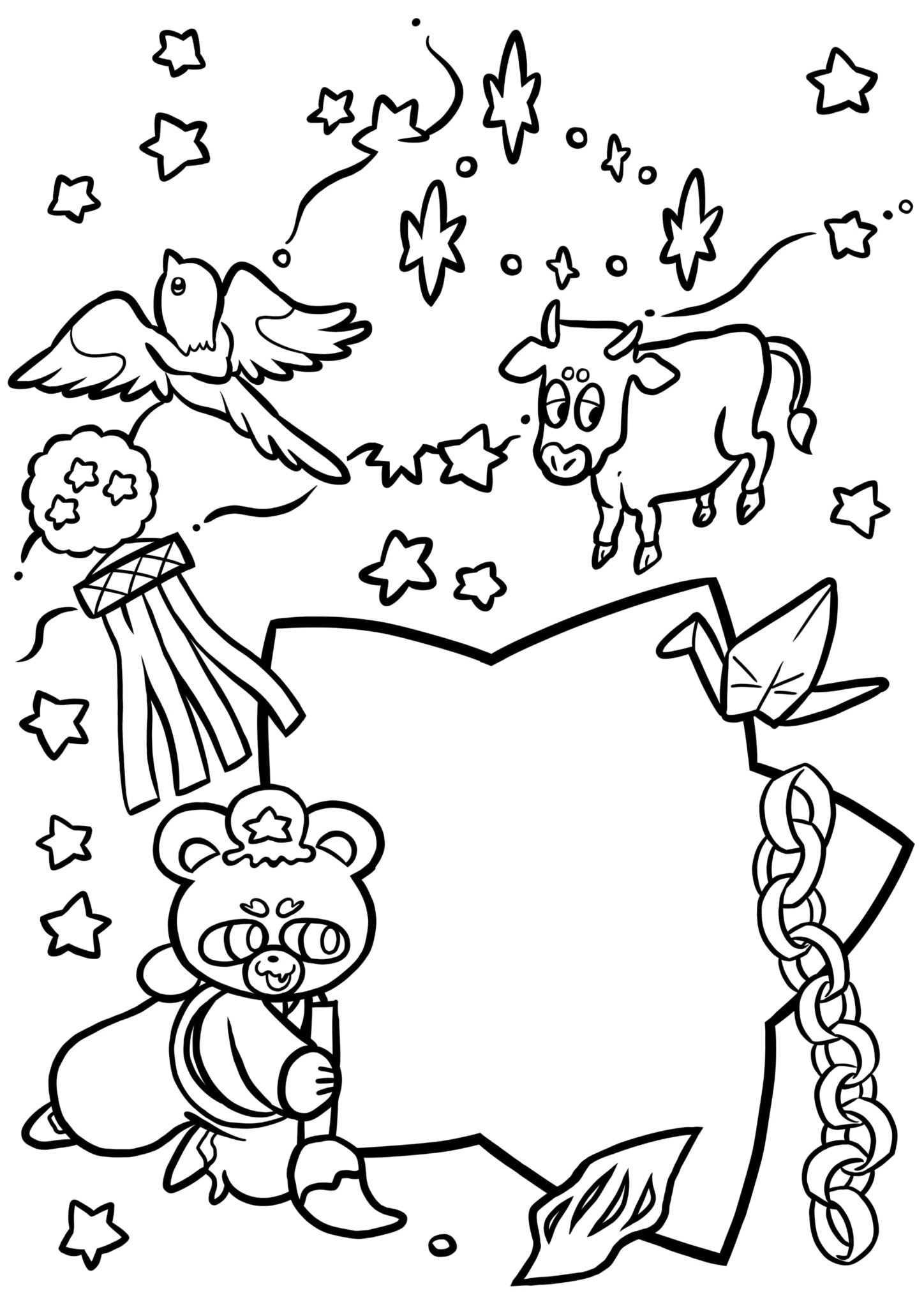 みんなの願い事を星に届けよう♪願いごとぬりえ募集＆七夕展示