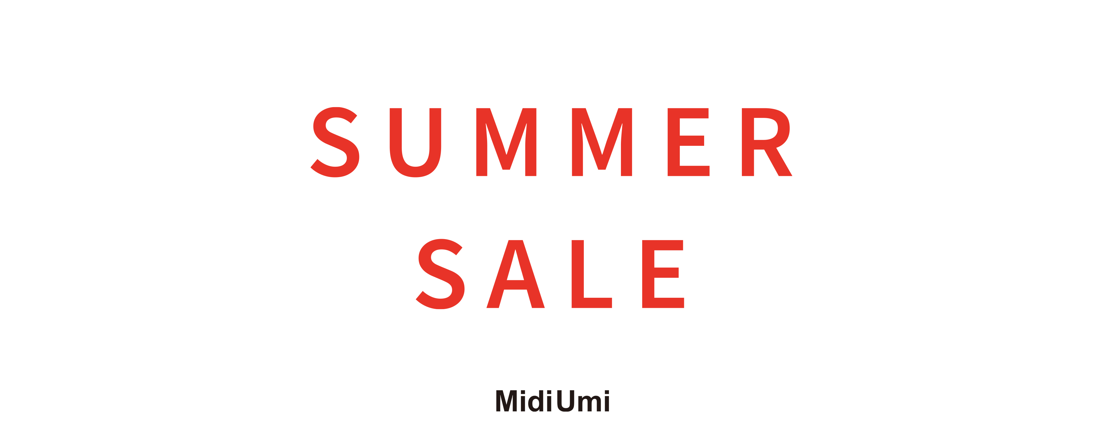 本日からSUMMER SALE開催！