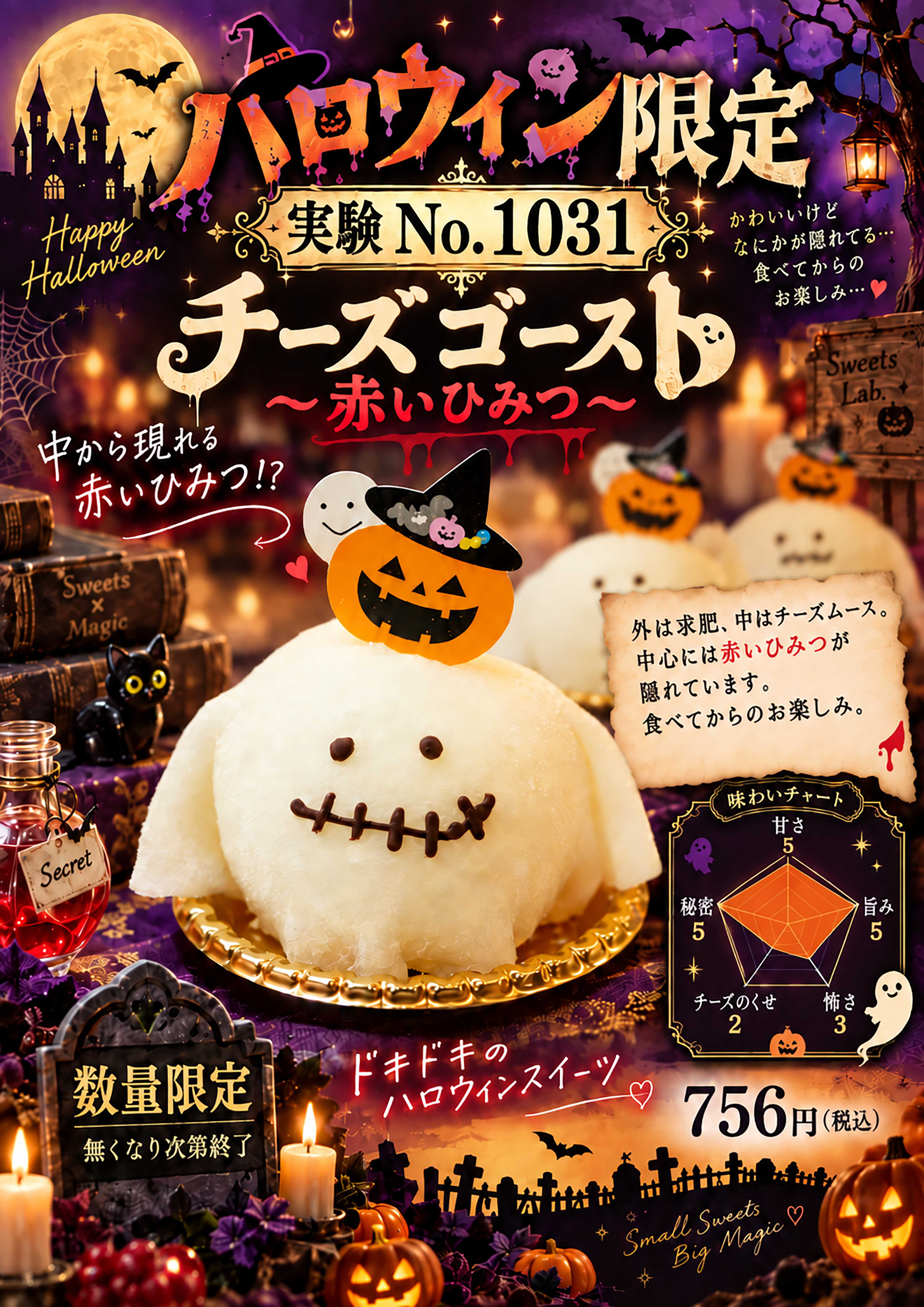 ハロウィン限定スイーツ販売中！